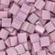 Miyuki tila 5x5mm beads - Opaque antique rose luster TL-599